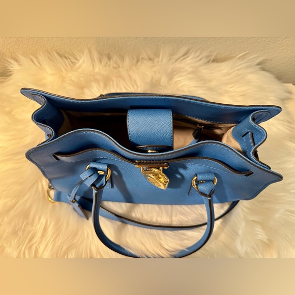 Michael Kors Heritage Blue Hamilton Satchel - Picture 7 of 16